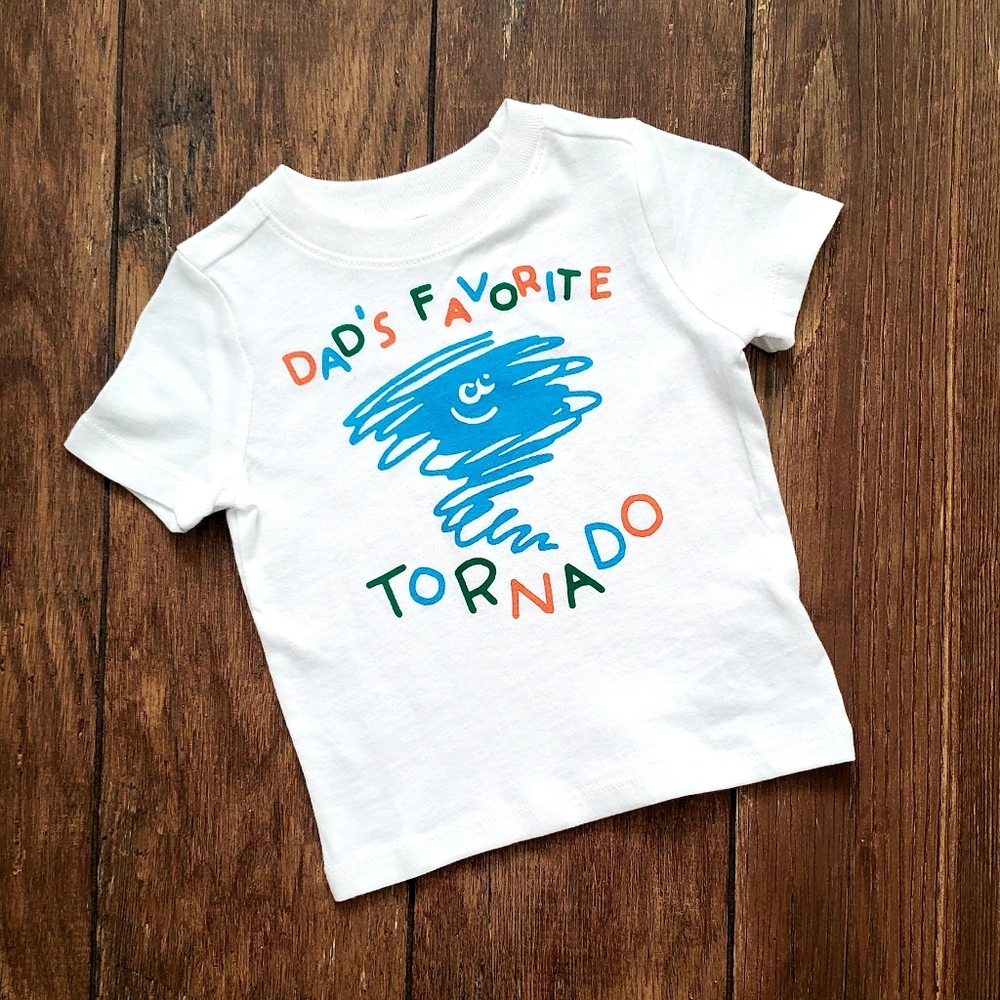 NWOT Old Navy T-Shirt Dad's Favorite Tornado 18 mo